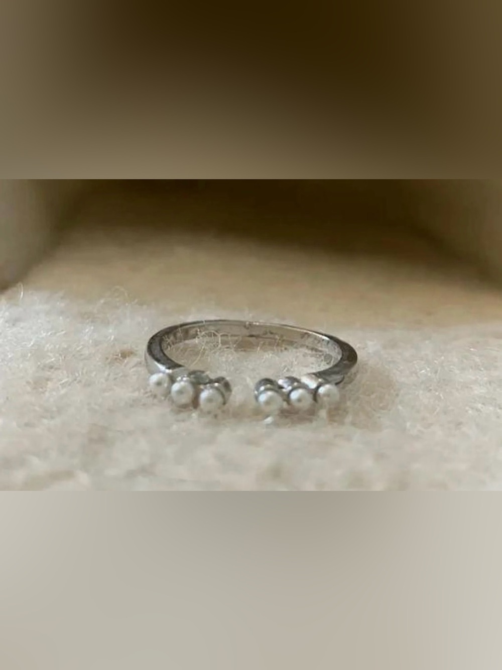 Silver JADA PEARL RING